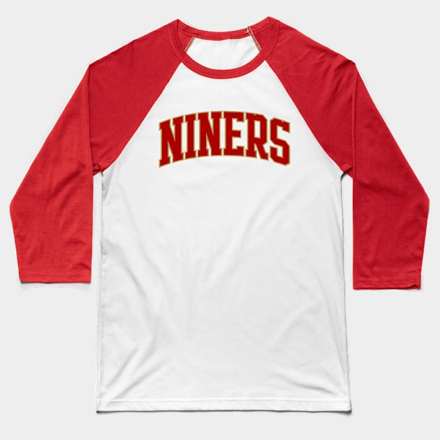 Niners San Farancisco 49ers Football Baseball T-Shirt by Sociartist